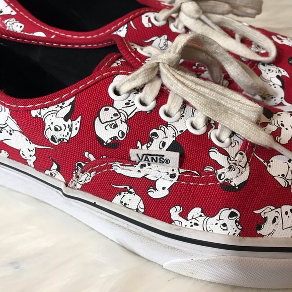 Vans Disney 101 Dalmatians Red Women’s 9 Mens 7.5 - Picture 3 of 7